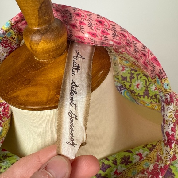 Aratta Silent Journey Bohemian Print Tunic Button Down Size S - Picture 7 of 10